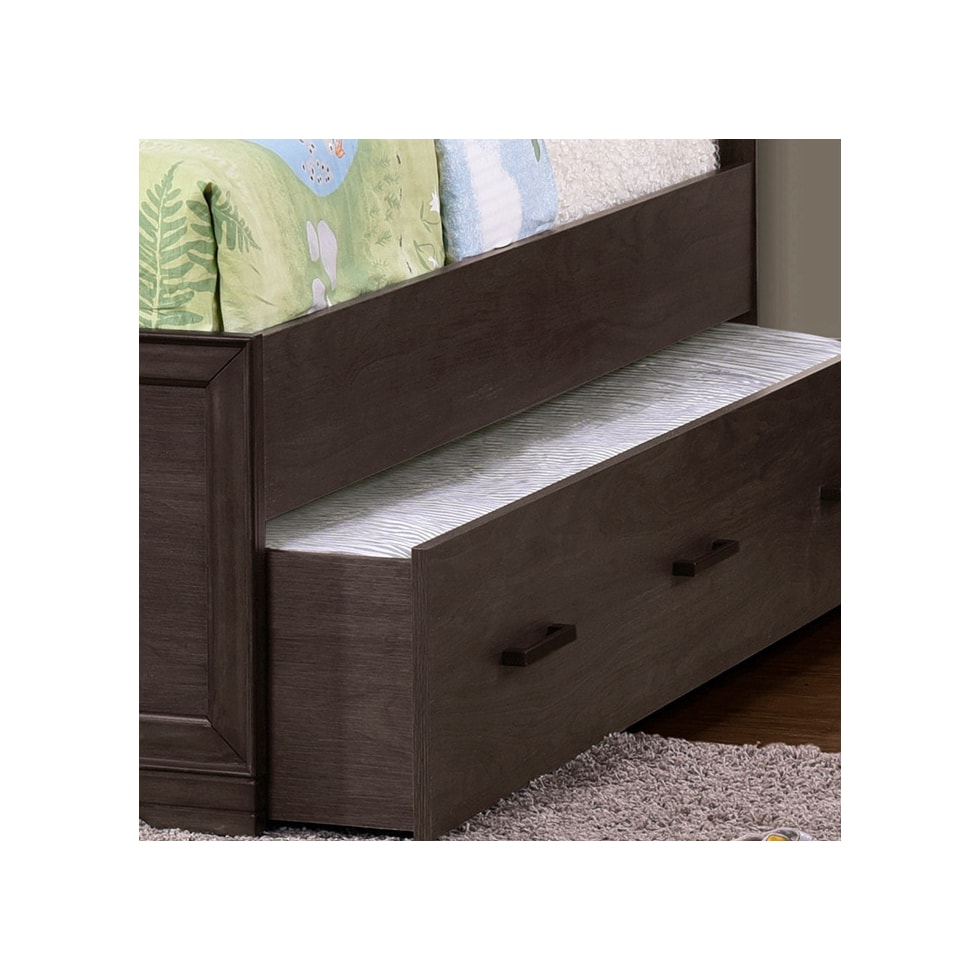 kayce dark brown twin bed   