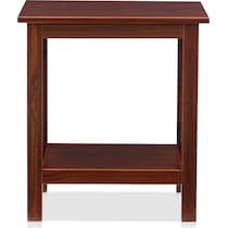 kayden dark brown end table   