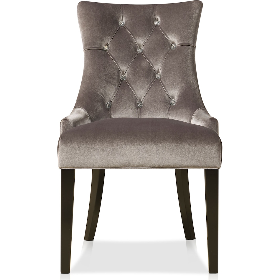 kayla silver dining chair   
