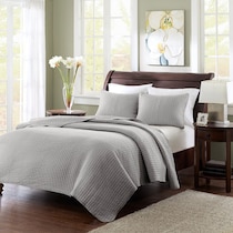 keaton gray twin bedding set   