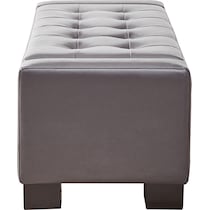 keeley gray storage bench   