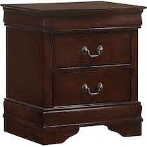 keely dark brown nightstand   