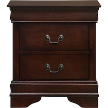 keely dark brown nightstand   