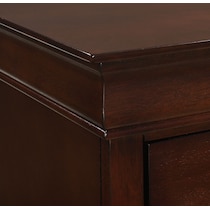 keely dark brown nightstand   