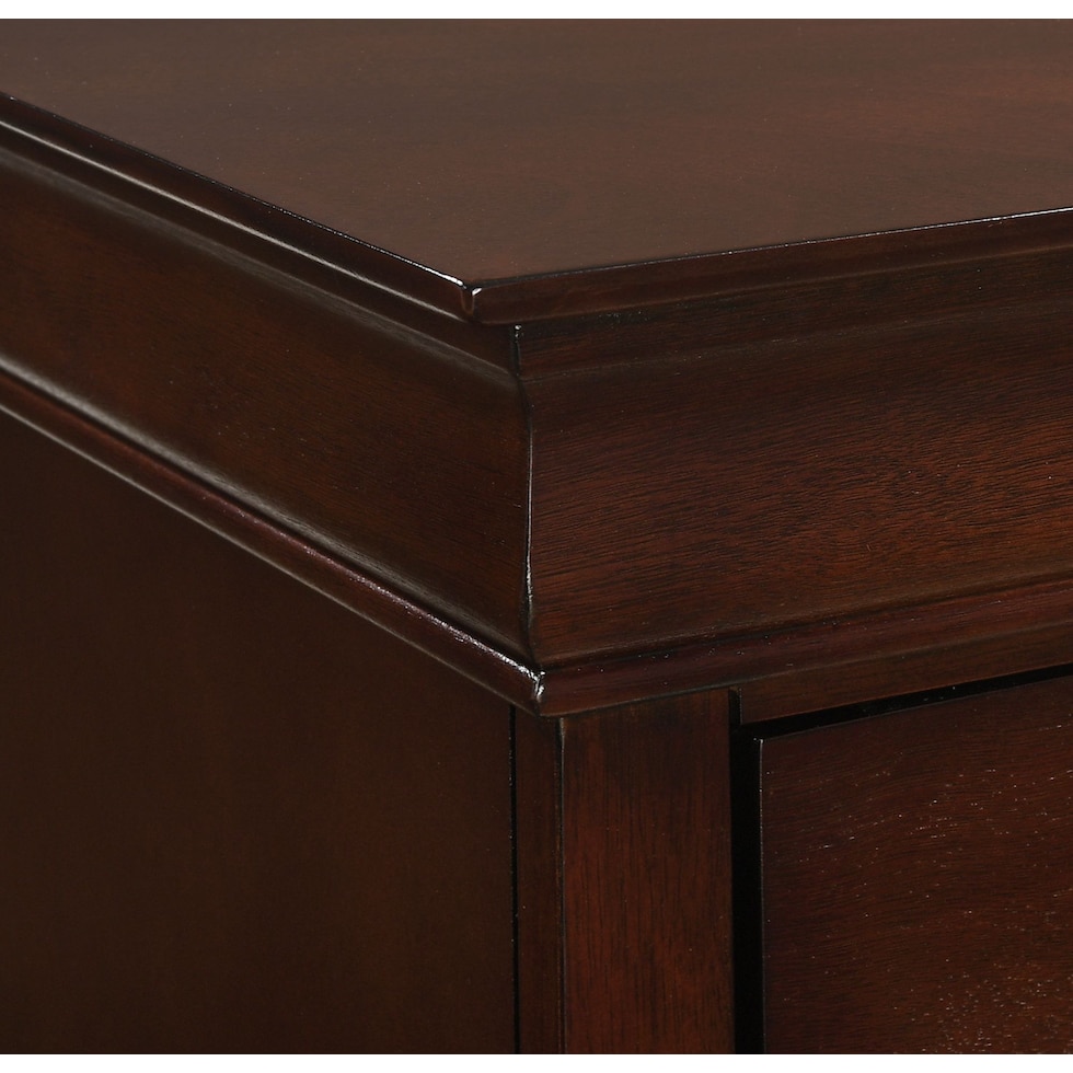 keely dark brown nightstand   