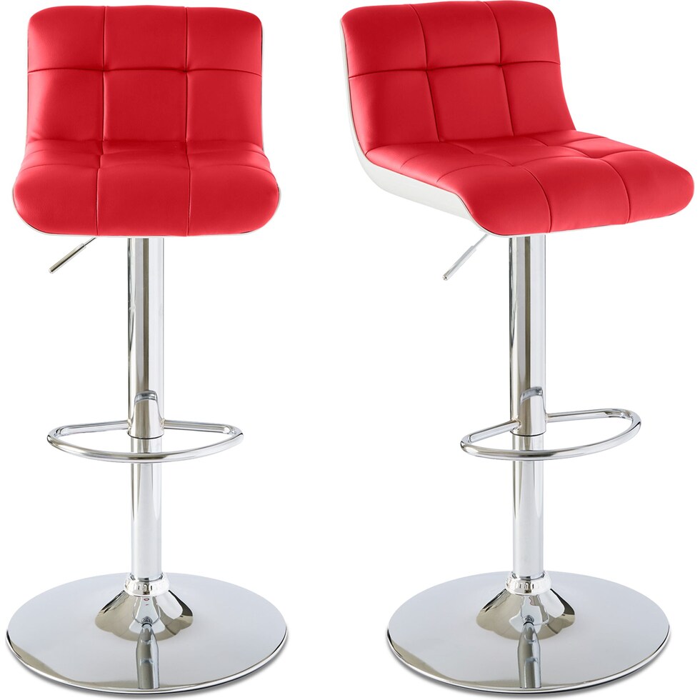 keizer red bar stool   