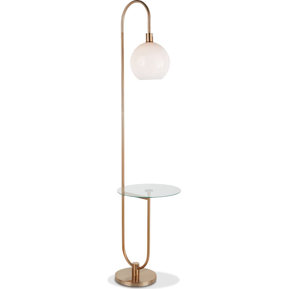 keller gold floor lamp   