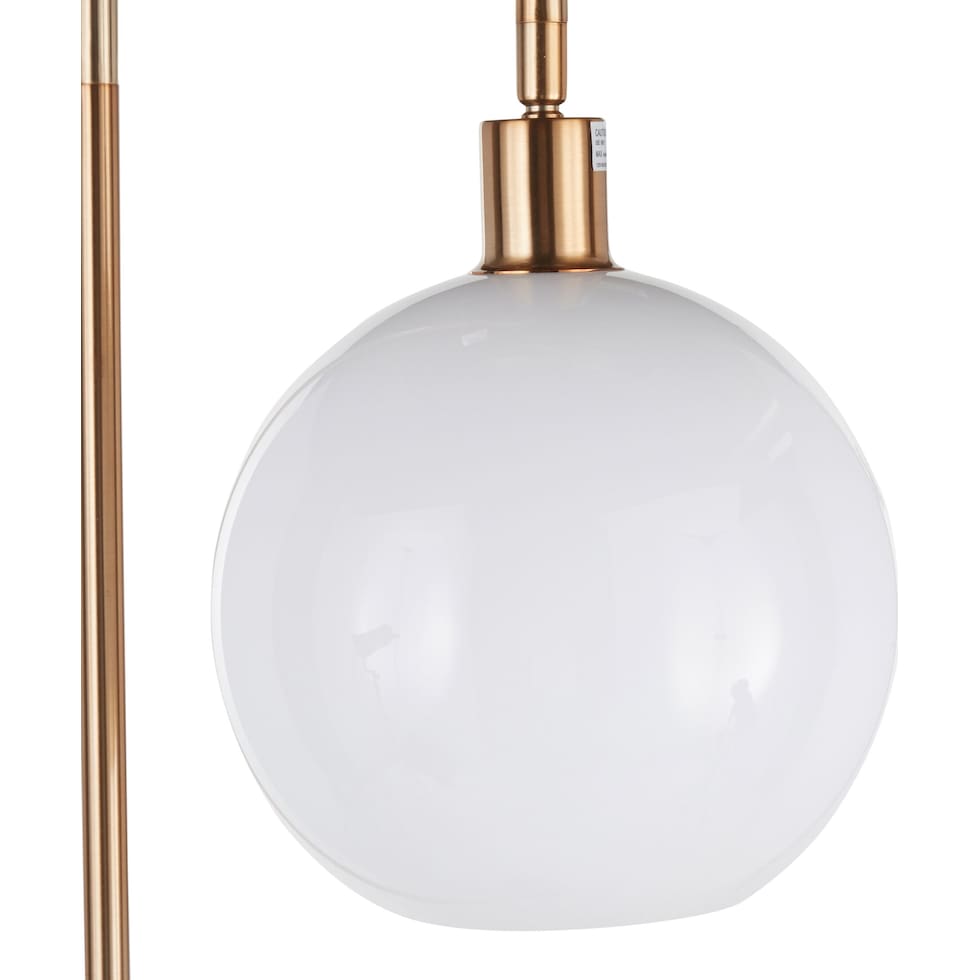 keller gold floor lamp   