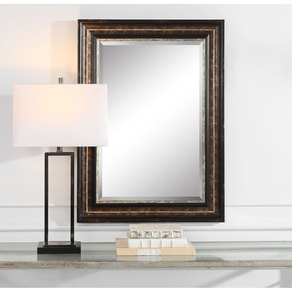 kelvin dark brown mirror   