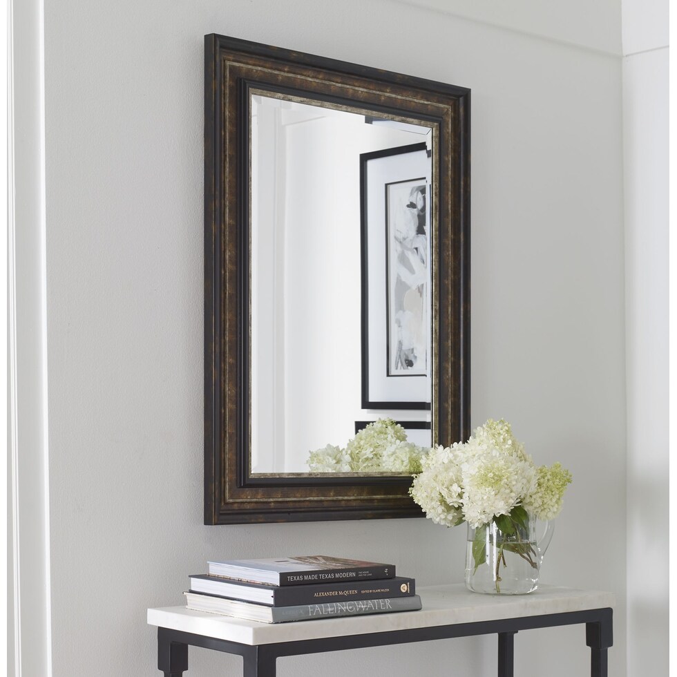 kelvin dark brown mirror   