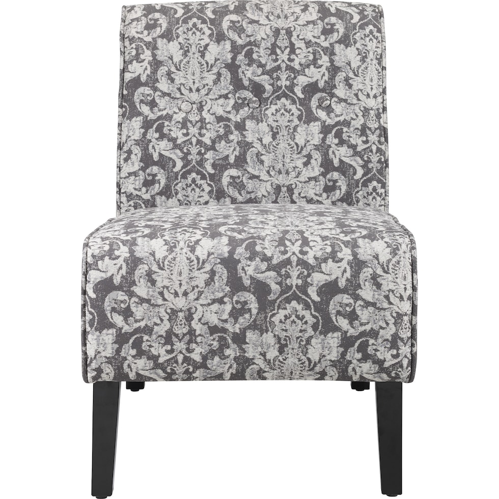 kelvin gray accent chair   