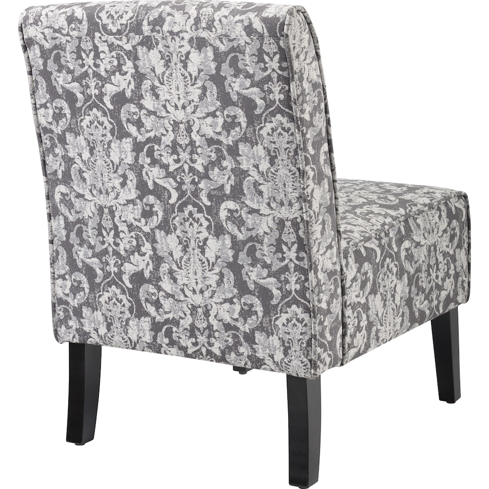 kelvin gray accent chair   