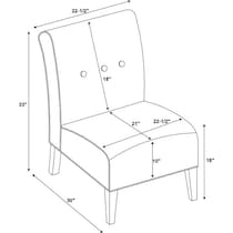 kelvin gray accent chair   