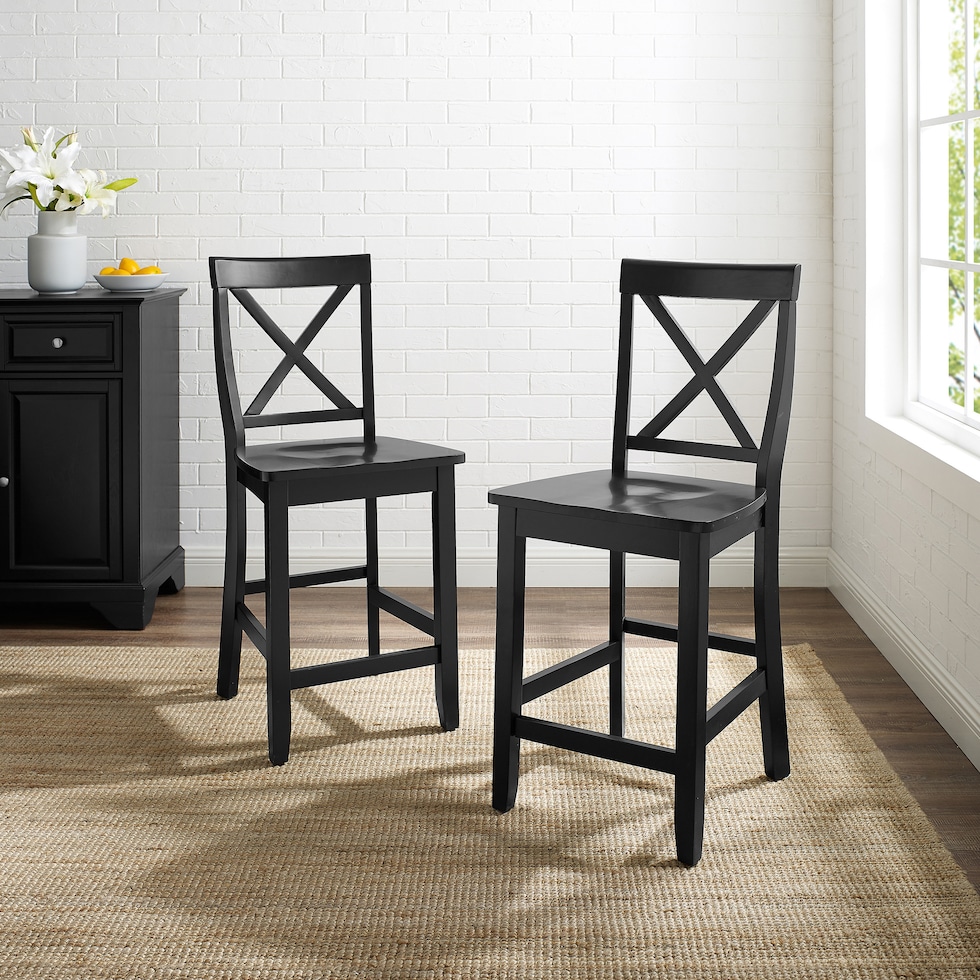 kempton black counter height stool   