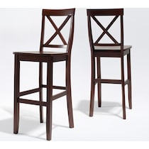kempton dark brown bar stool   