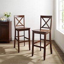 kempton dark brown bar stool   
