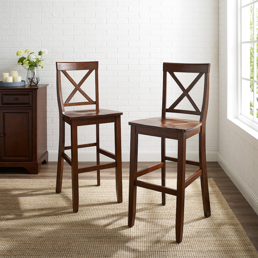 kempton dark brown bar stool   
