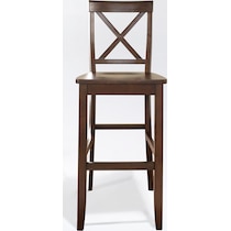 kempton dark brown bar stool   