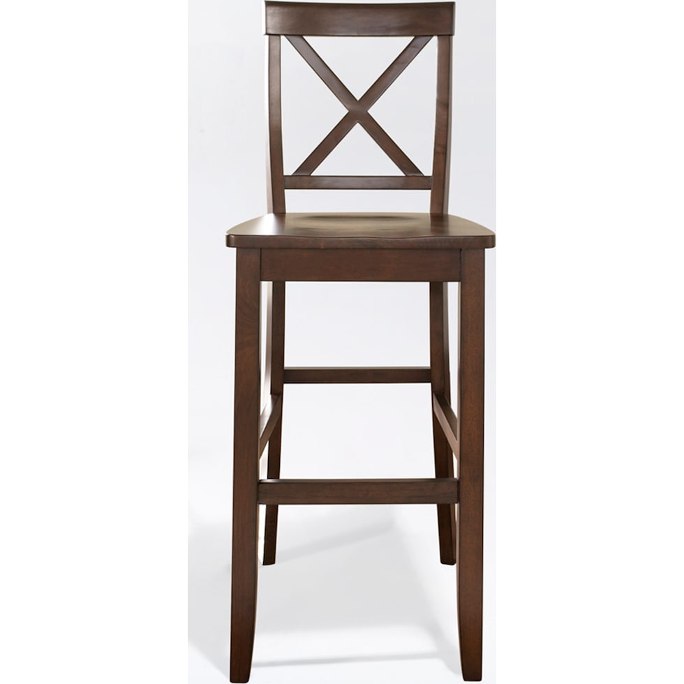 kempton dark brown bar stool   