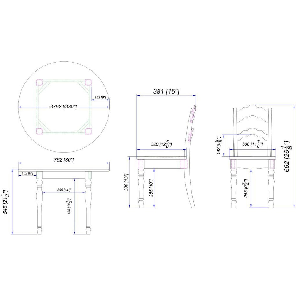 kendall dimension schematic   