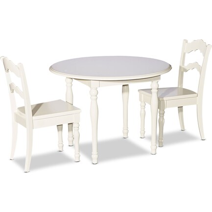 Kendall Youth Table and 2 Chairs - White