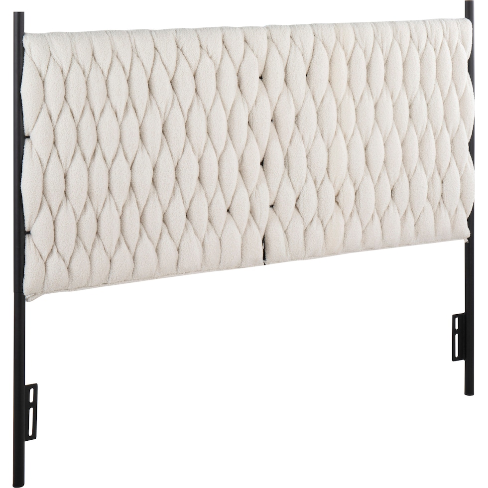 kenna white queen headboard   