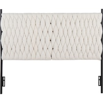 kenna white queen headboard   