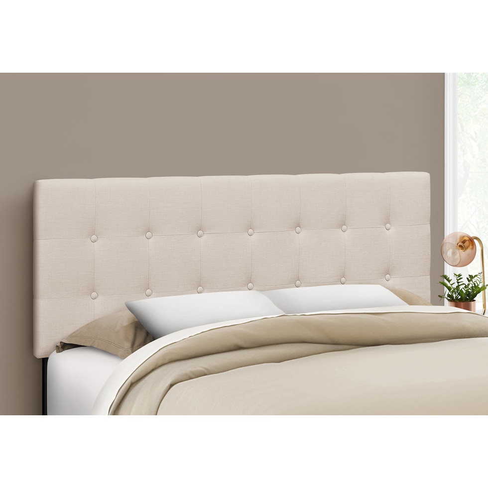 kennedy neutral queen headboard   