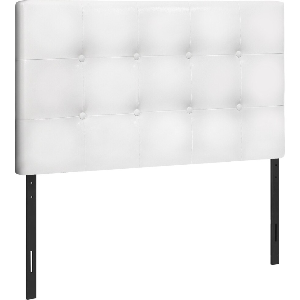 kennedy white twin headboard   