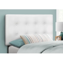 kennedy white twin headboard   