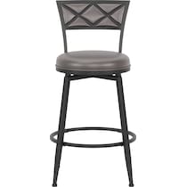 kenneth black counter height stool   