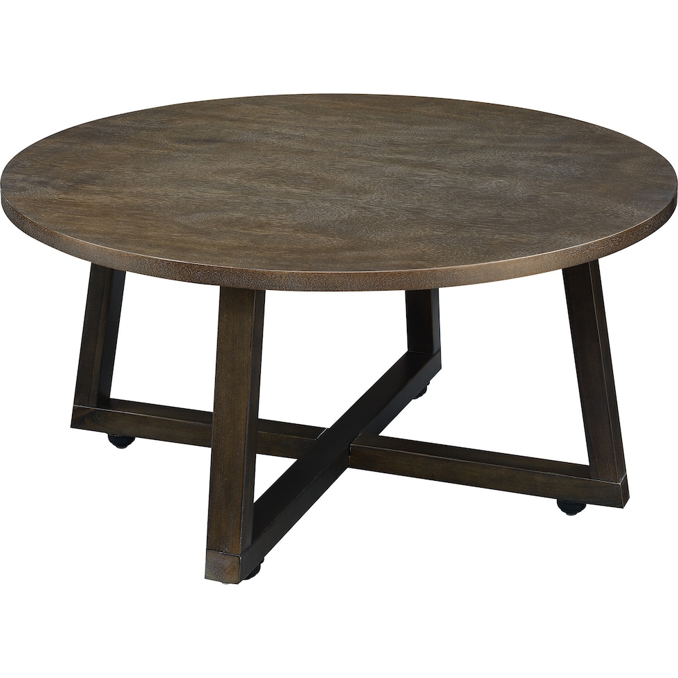 kensie dark brown  pc occasional tables   