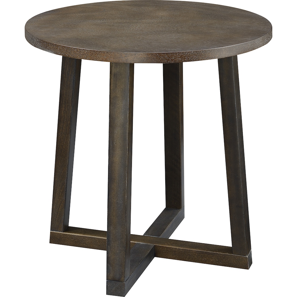 kensie dark brown  pc occasional tables   