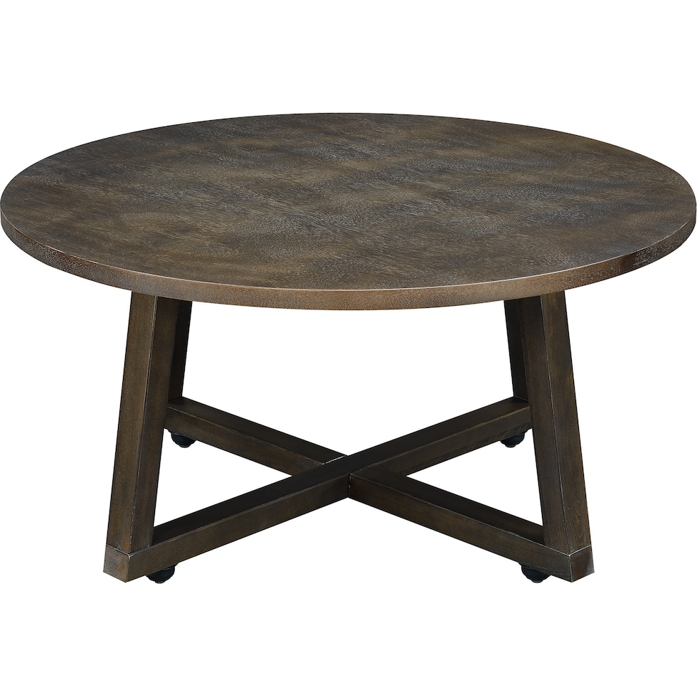 kensie dark brown  pc occasional tables   