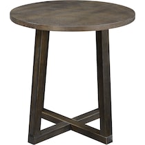 kensie dark brown  pc occasional tables   