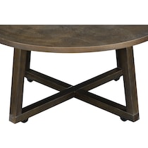 kensie dark brown pc table set   