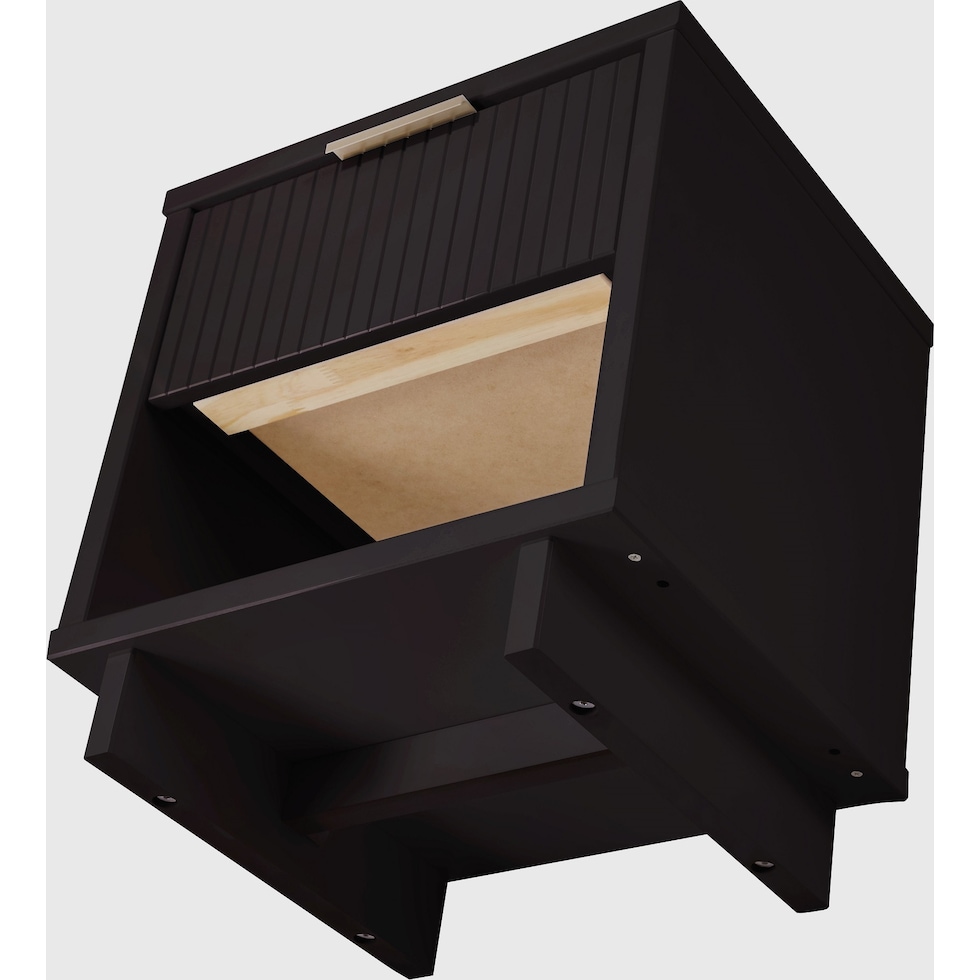 kenya black nightstand   