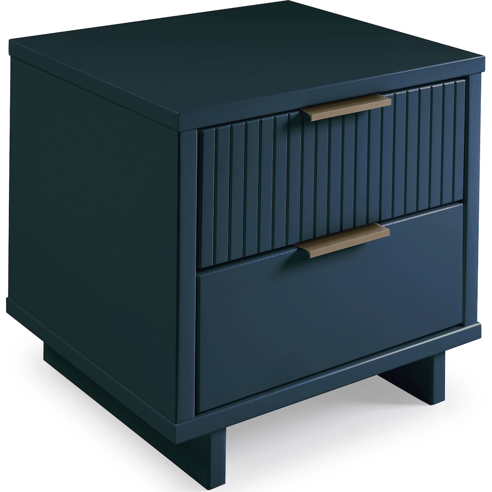 kenya blue nightstand   