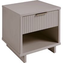 kenya gray nightstand   