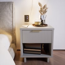 kenya gray nightstand   
