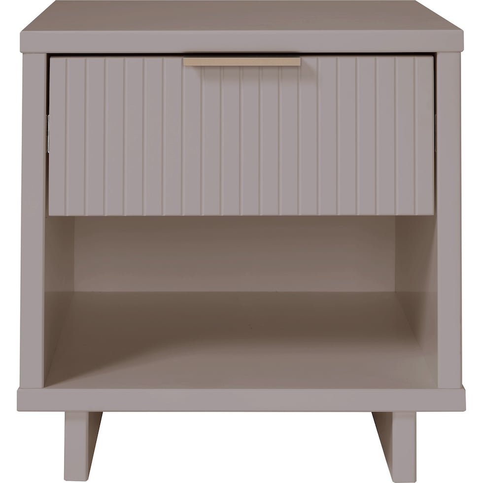 kenya gray nightstand   