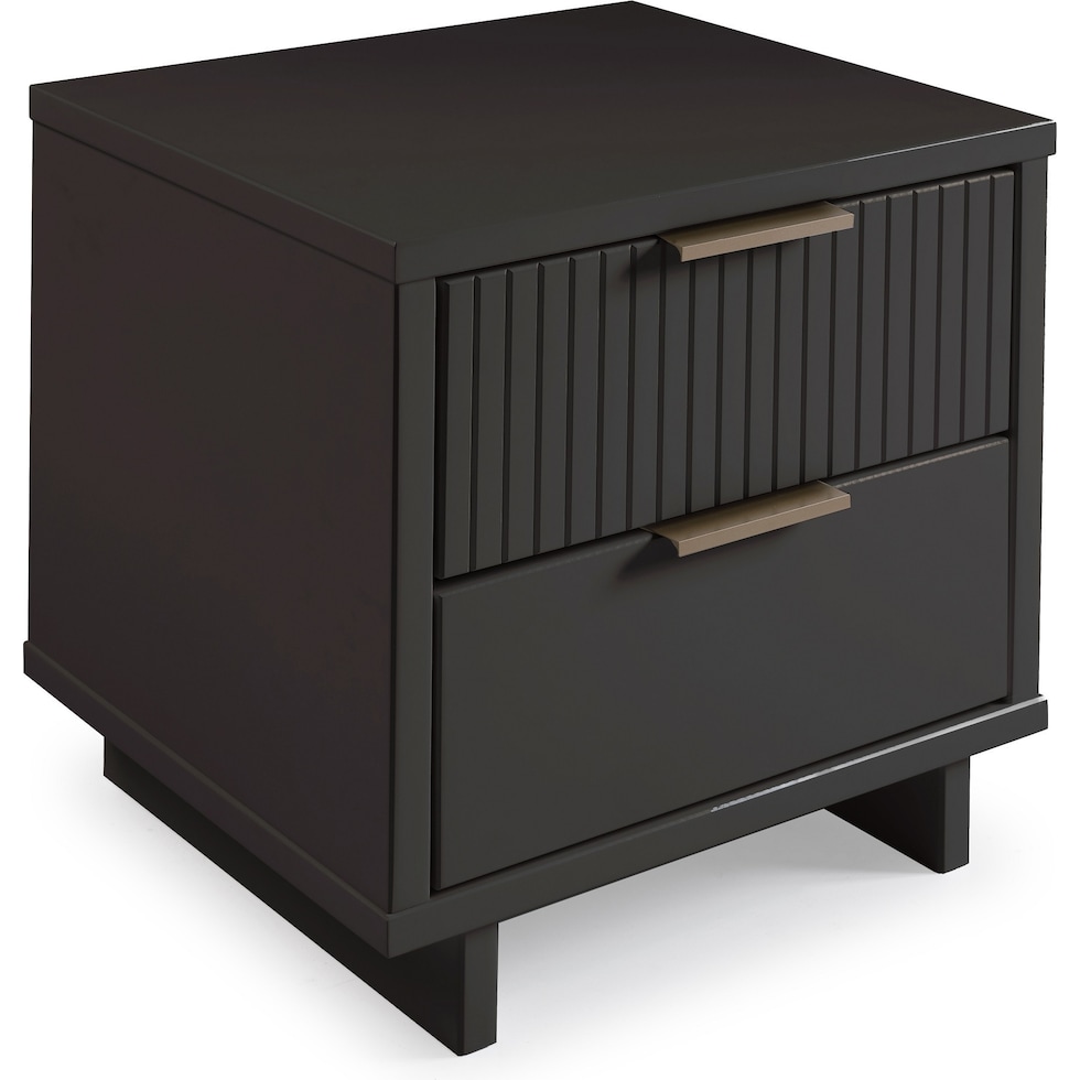 kenya gray nightstand   