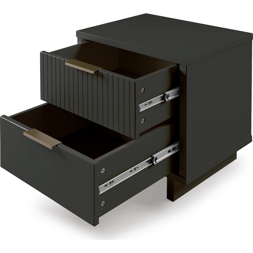 kenya gray nightstand   
