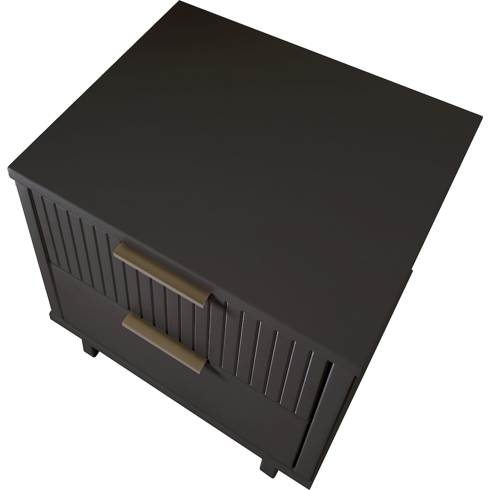 kenya gray nightstand   