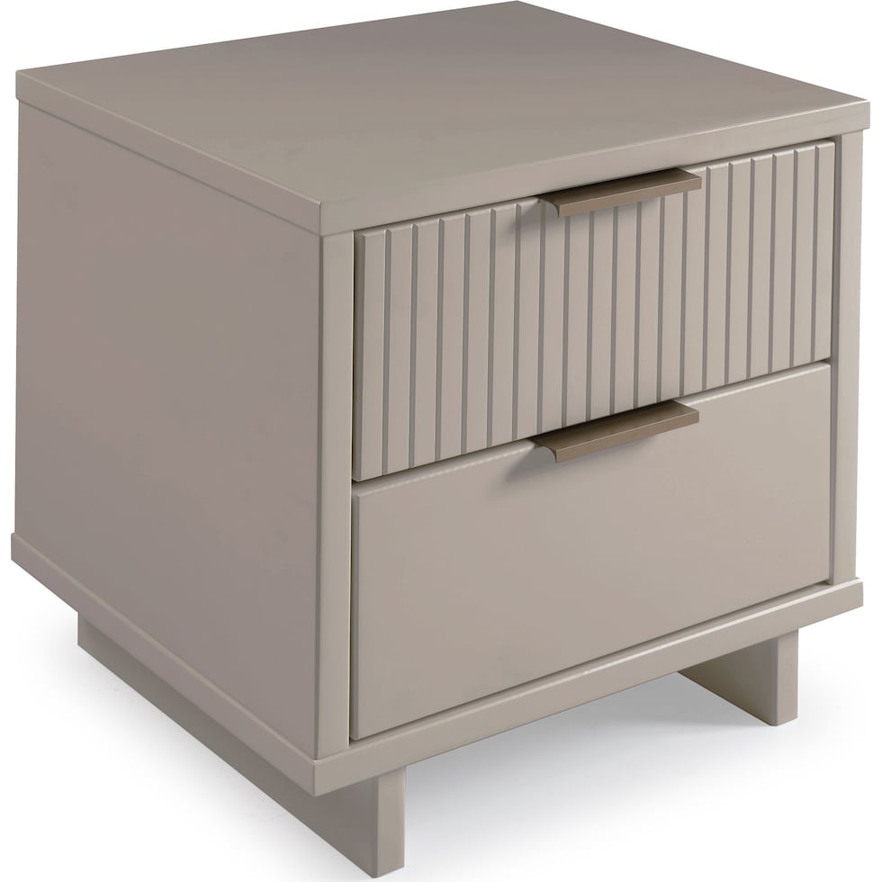kenya gray nightstand   