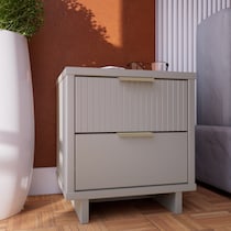 kenya gray nightstand   