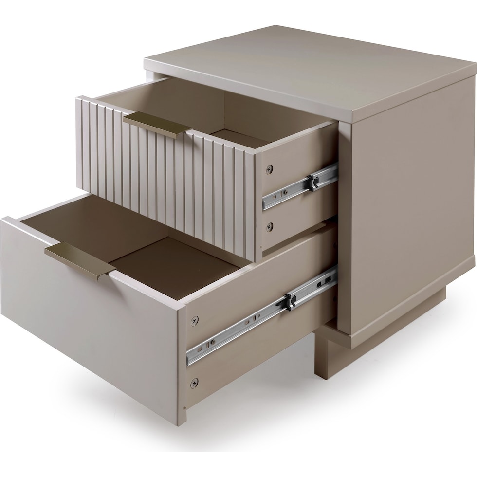 kenya gray nightstand   