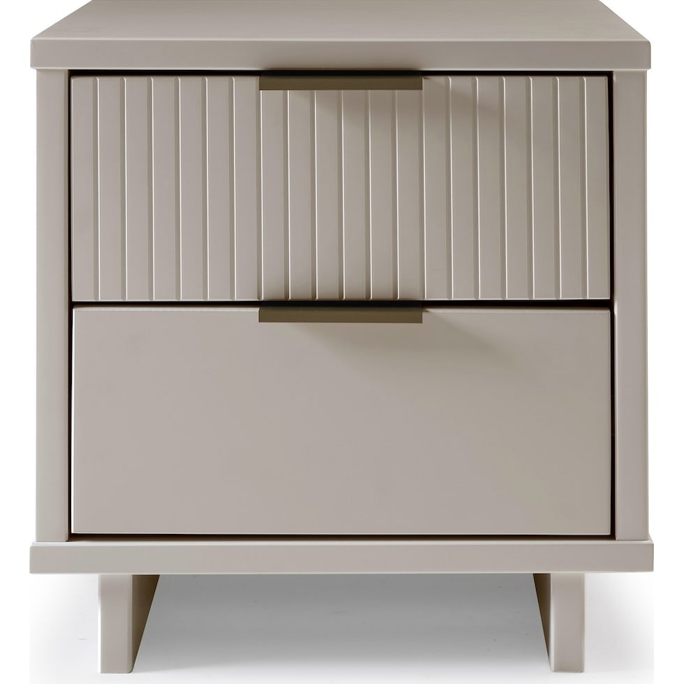 kenya gray nightstand   