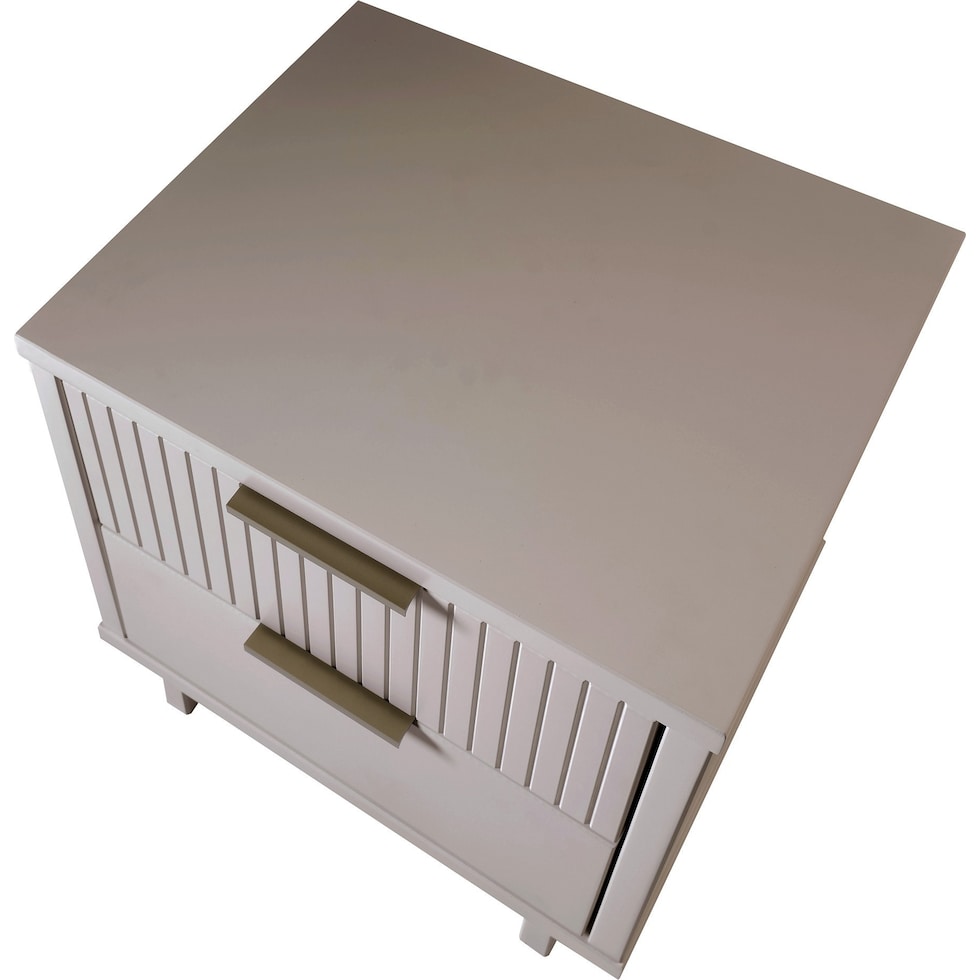 kenya gray nightstand   