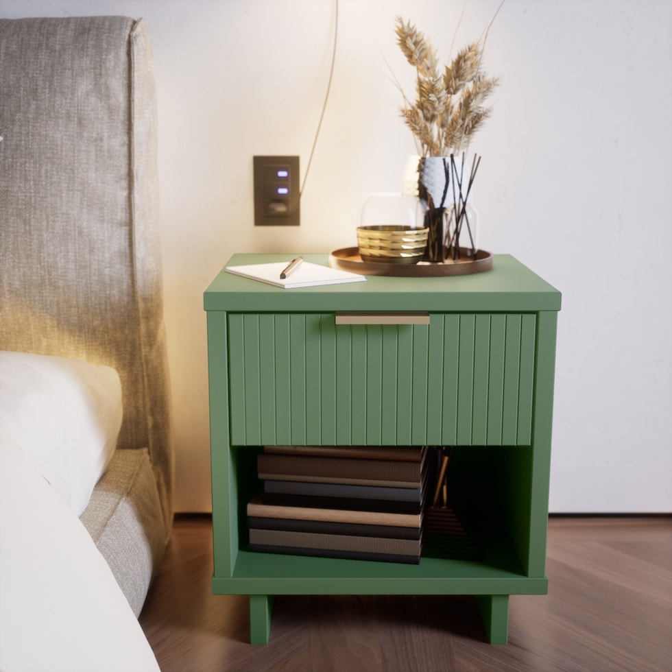 kenya green nightstand   